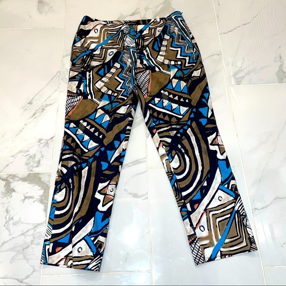 Lafayette 148 geometric printed pants - Picture 1 of 7
